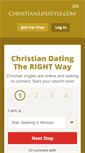 Mobile Screenshot of christianlifestyle.com